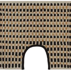 vidaXL Tapis de salle de bain tissés à la main Jute Naturel et