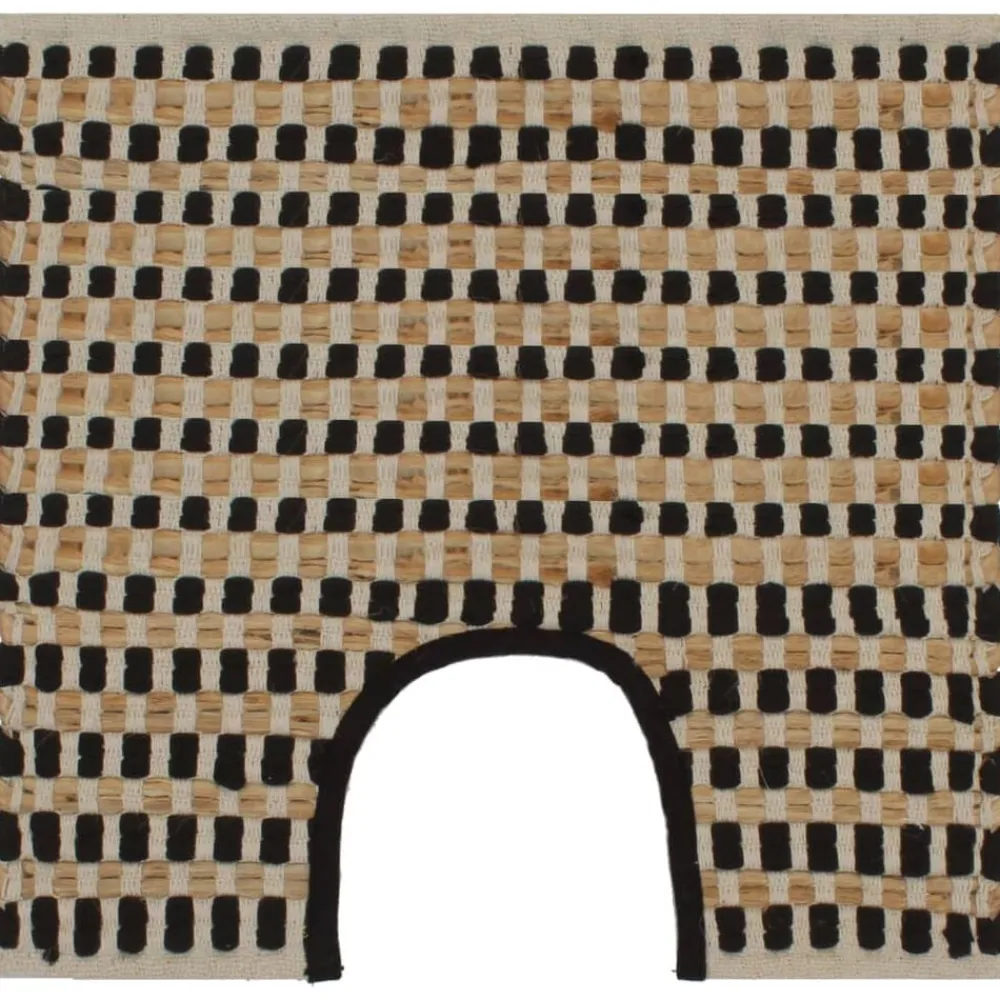 vidaXL Tapis de salle de bain tissés à la main Jute Naturel et