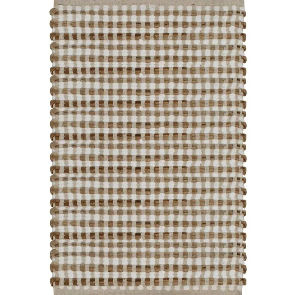 vidaXL Tapis de salle de bain tissés à la main Naturel et
