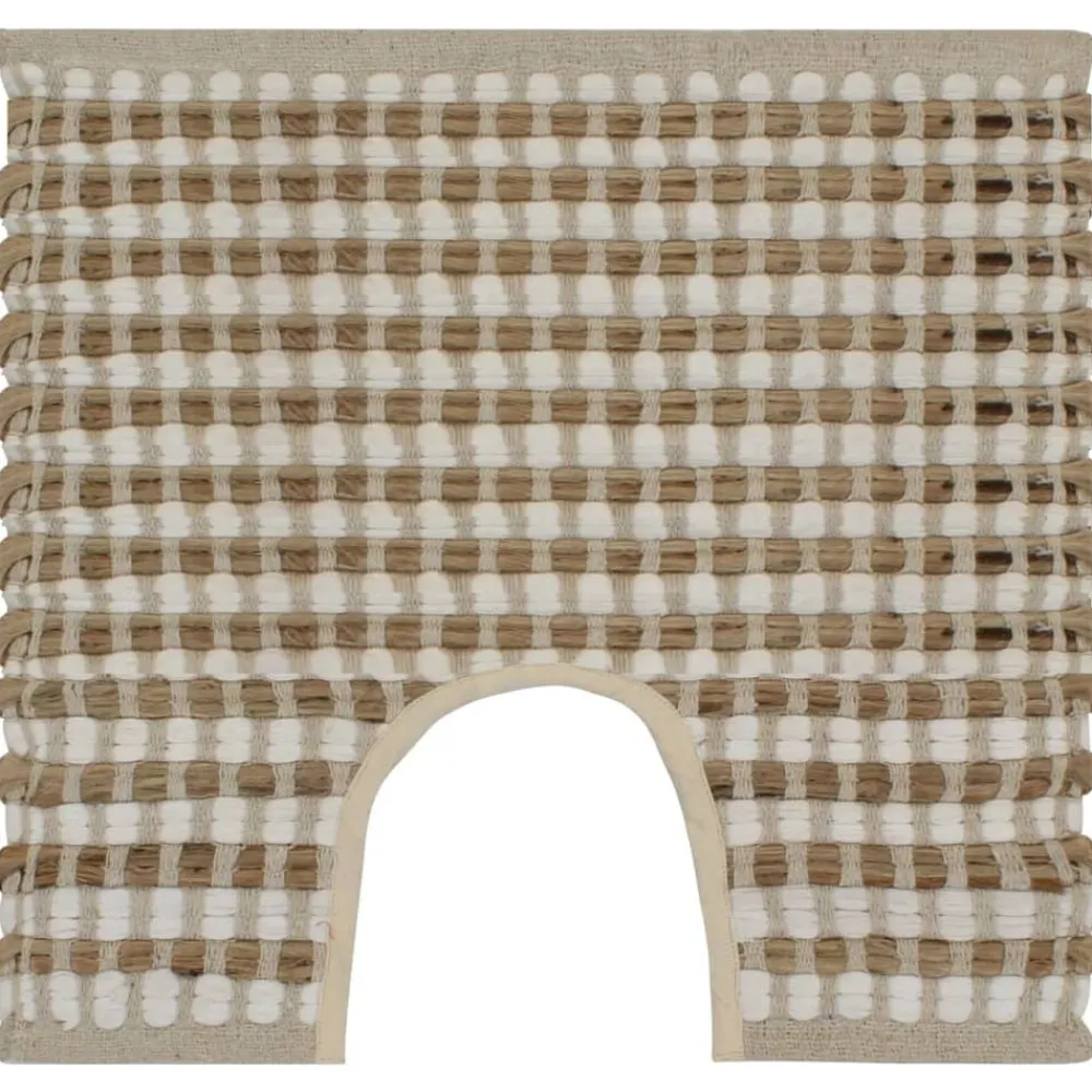 vidaXL Tapis de salle de bain tissés à la main Naturel et