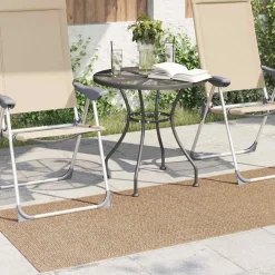 Décorations-vidaXL Tapis de surface AGIRA Naturel 150 x 80 cm Polyester