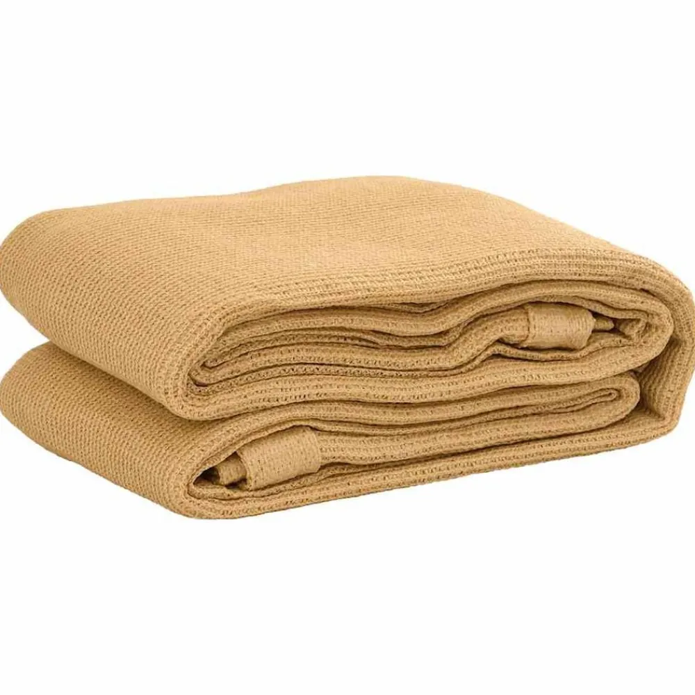 vidaXL Tapis de tente sable 200x200 cm PEHD