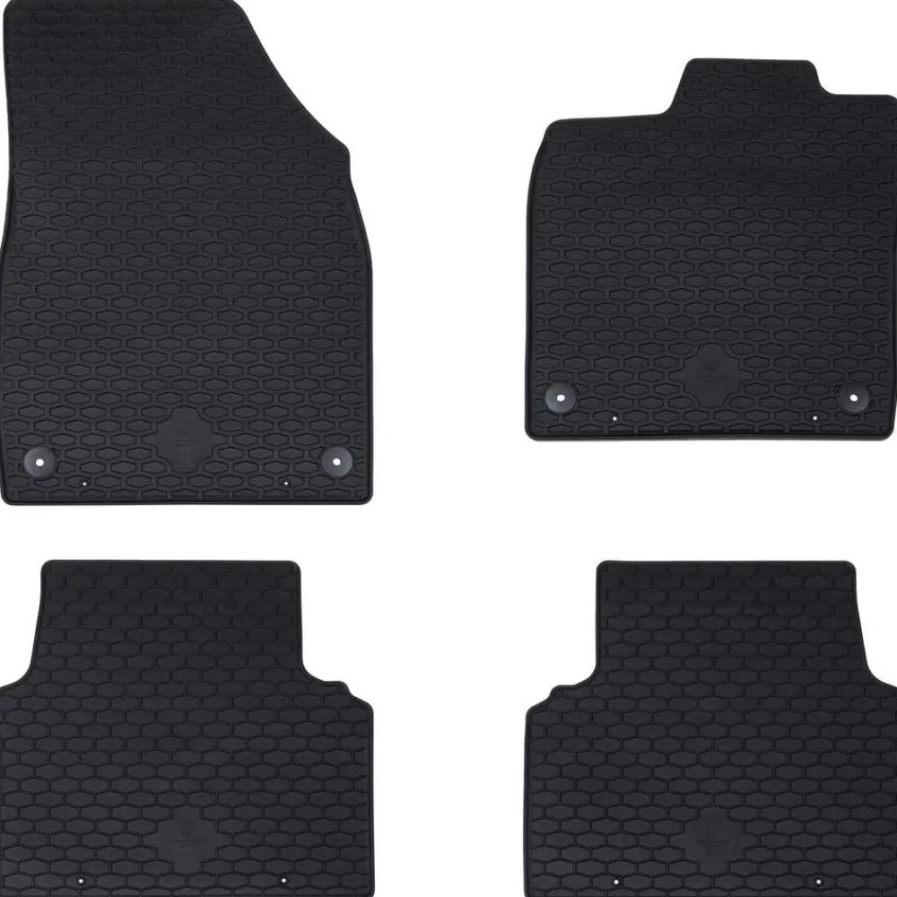 Pièces Détachées Pour Véhicules-vidaXL Tapis de voiture 4 pcs Noir adapté pour VW ID.3 2019-