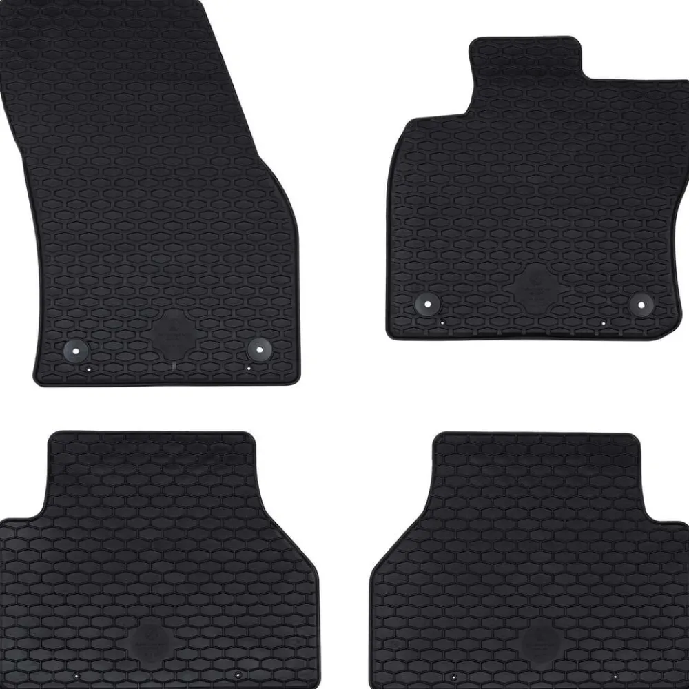Pièces Détachées Pour Véhicules-vidaXL Tapis de voiture 4 pcs Noir Adapté pour VW CADDY 2020-