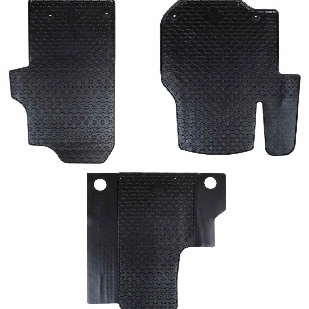 Pièces Détachées Pour Véhicules-vidaXL Tapis de voiture 3 pcs Noir adapté pour VW CRAFTER 2017-