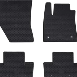 Pièces Détachées Pour Véhicules-vidaXL Tapis de voiture 4 pcs Noir Caoutchouc