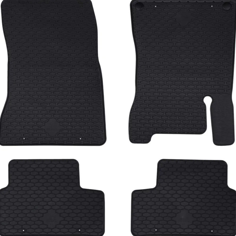 Pièces Détachées Pour Véhicules-vidaXL Tapis de voiture 4 pcs Noir Convient pour MERCEDES a 2018-
