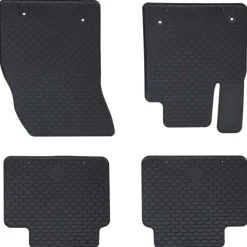 Pièces Détachées Pour Véhicules-vidaXL Tapis de voiture 4 pcs Noir Caoutchouc