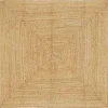 Décorations-vidaXL Tapis de zone Beige 120 x 120 cm Jute