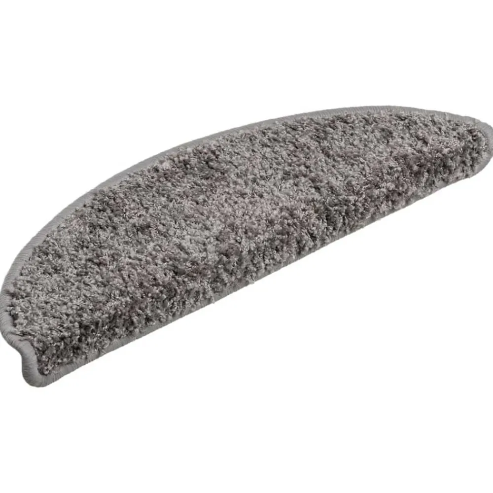 vidaXL Tapis d'escalier 15 pièces 56 x 17 x 3 cm Demi-rond