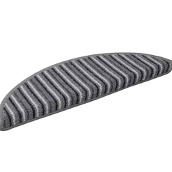 Produits Ménagers-vidaXL Tapis d'escalier auto-adhésifs 15 pcs 56 x 17 x 3 cm Gris