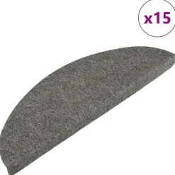 vidaXL Tapis d'escalier autocollants 15 pcs 56x17x3 cm