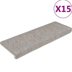 vidaXL Tapis d'escalier autocollants 15 pcs 65x21x4 cm é