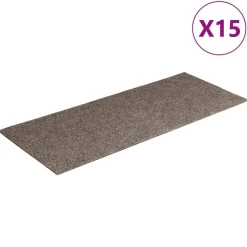 vidaXL Tapis d'escalier autocollants 15 pièces 60 x 25 cm Rectangulaire