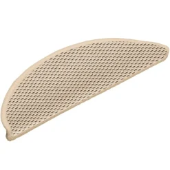 vidaXL Tapis d'escalier autocollants aspect sisal 15 pcs 56x17x3 cm