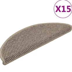 vidaXL Tapis d'escalier autocollants 15 pcs 56x17x3 cm