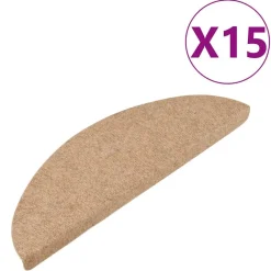 vidaXL Tapis d'escalier autocollants 15 pcs 56x17x3 cm