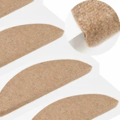 vidaXL Tapis d'escalier autocollants 15 pcs 56x17x3 cm
