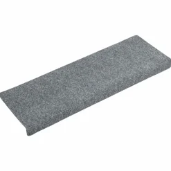 vidaXL Tapis d'escalier autocollants 15 pièces 65 x 21 x 4 cm Bord rectangulaire