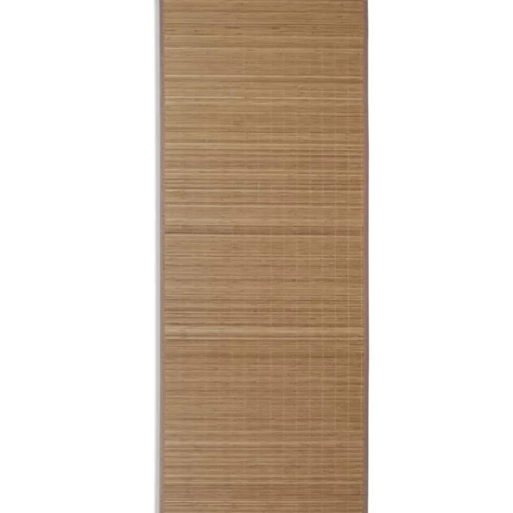 vidaXL Tapis en bambou à latte rectangulaire 80 x 200 cm