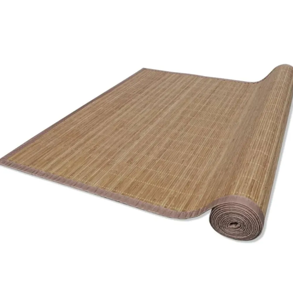 vidaXL Tapis en bambou à latte rectangulaire 80 x 200 cm