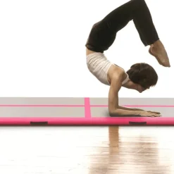 vidaXL Tapis gonflable de gymnastique avec pompe 300x100x10cm PVC