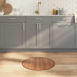 Décorations-vidaXL Tapis rond 60 cm bambou Naturel