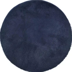 Décorations-vidaXL Tapis shaggy à poils longs NAVARRA 100x100 cm Bleu marine