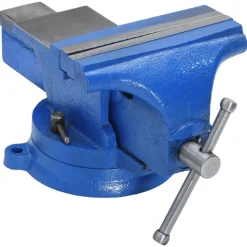 Outils-vidaXL Étau d'établi bleu 150 mm fonte