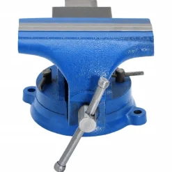 Outils-vidaXL Étau d'établi bleu 150 mm fonte