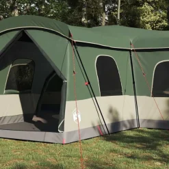 Loisirs De Plein Air-vidaXL Tente 16 personnes avec toit avec évent 680 x 510 x 210 cm Vert