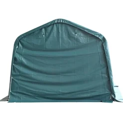 Agriculture-vidaXL Tente amovible pour bétail PVC 550 g/m² 3,3 x 3,2 m Vert foncé