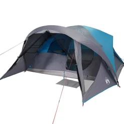 Loisirs De Plein Air-vidaXL Tente de cabine familiale 6 personnes imperméable Bleu