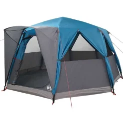 vidaXL Tente de Campagne 6-Personnes avec toit 425 x 396 x 222 cm