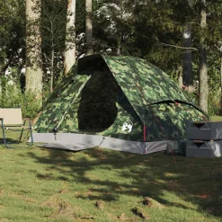 Loisirs De Plein Air-vidaXL Tente de camping à dôme 2 personnes imperméable Camouflage