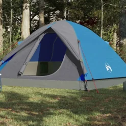 Loisirs De Plein Air-vidaXL Tente de camping à dôme 3 personnes imperméable Bleu