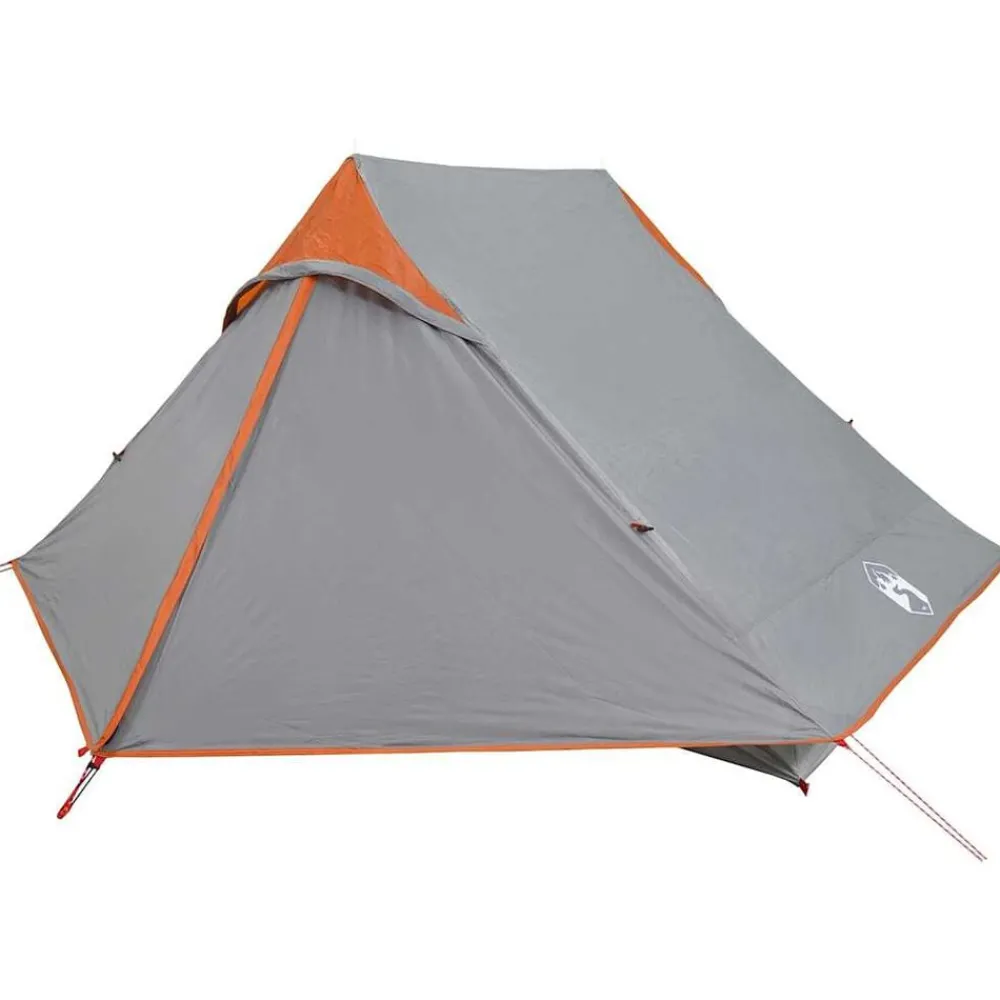 Loisirs De Plein Air-vidaXL Tente de camping 2 personnes imperméable Gris
