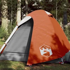 Loisirs De Plein Air-vidaXL Tente de camping à dôme 2 personnes imperméable Orange