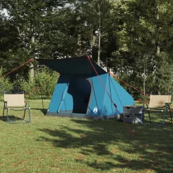 Loisirs De Plein Air-vidaXL Tente de camping avec toit 282 x 225 x 154 cm taffetas Bleu
