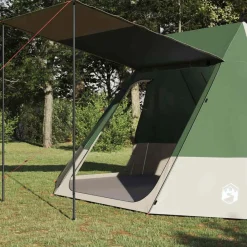 Loisirs De Plein Air-vidaXL Tente de camping avec toit 482 x 360 x 227 cm taffetas Vert