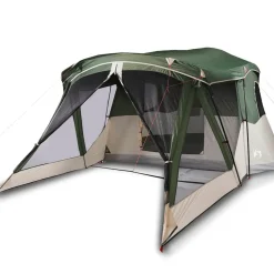Loisirs De Plein Air-vidaXL Tente de camping avec porche 4 personnes imperméable Vert