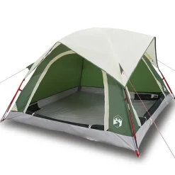 Loisirs De Plein Air-vidaXL Tente de camping de cabine 4 personnes imperméable Vert