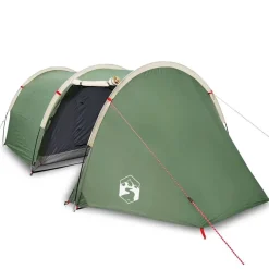 Loisirs De Plein Air-vidaXL Tente de camping tunnel 4 personnes imperméable Vert