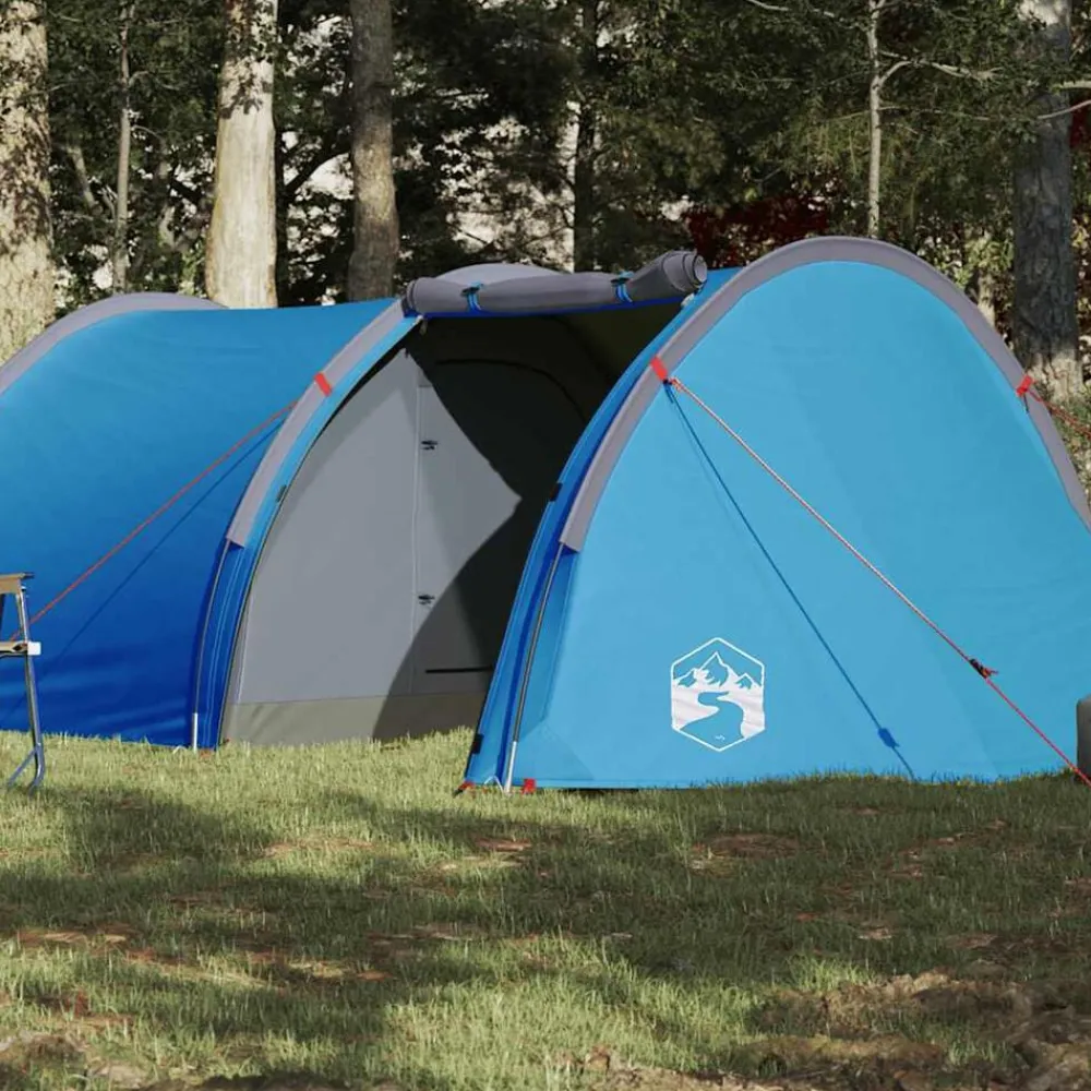 Loisirs De Plein Air-vidaXL Tente de camping tunnel 4 personnes imperméable Bleu