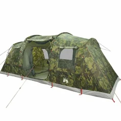Loisirs De Plein Air-vidaXL Tente de camping tunnel 4 personnes imperméable Camouflage