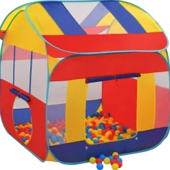 Jeux De Plein Air-vidaXL Tente de jeu avec 550 balles 123x120x126 cm Multicolore