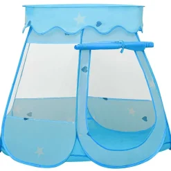 vidaXL Tente de jeu pour enfants avec 250 balles Bleu 102x102x82 cm