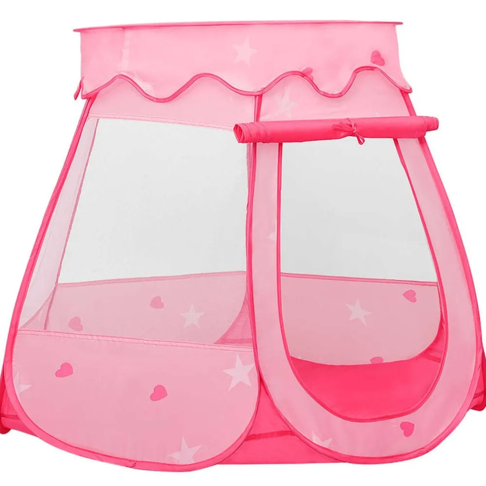 Jeux De Plein Air-vidaXL Tente de jeu pour enfants avec 250 balles Rose 102x102x82 cm Multicolore 2