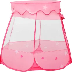 Jeux De Plein Air-vidaXL Tente de jeu pour enfants avec 250 balles Rose 102x102x82 cm Multicolore 2