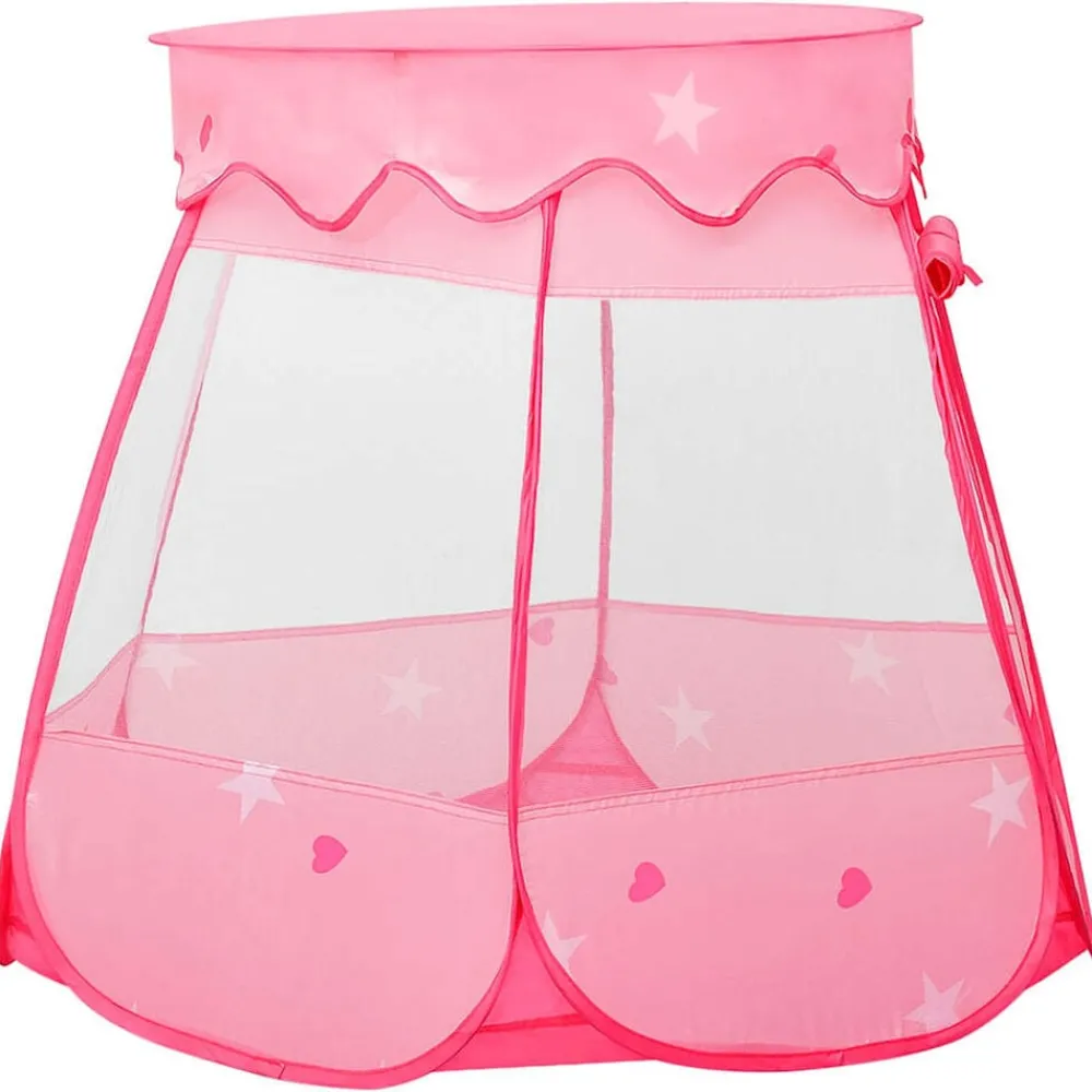 Jeux De Plein Air-vidaXL Tente de jeu pour enfants avec 250 balles Rose 102x102x82 cm Multicolore 2
